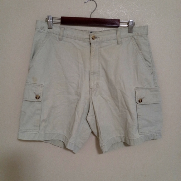 Mehari Mobaco Egyptian Cottons 34 Mens Cargo Khaki Shorts - Picture 1 of 7